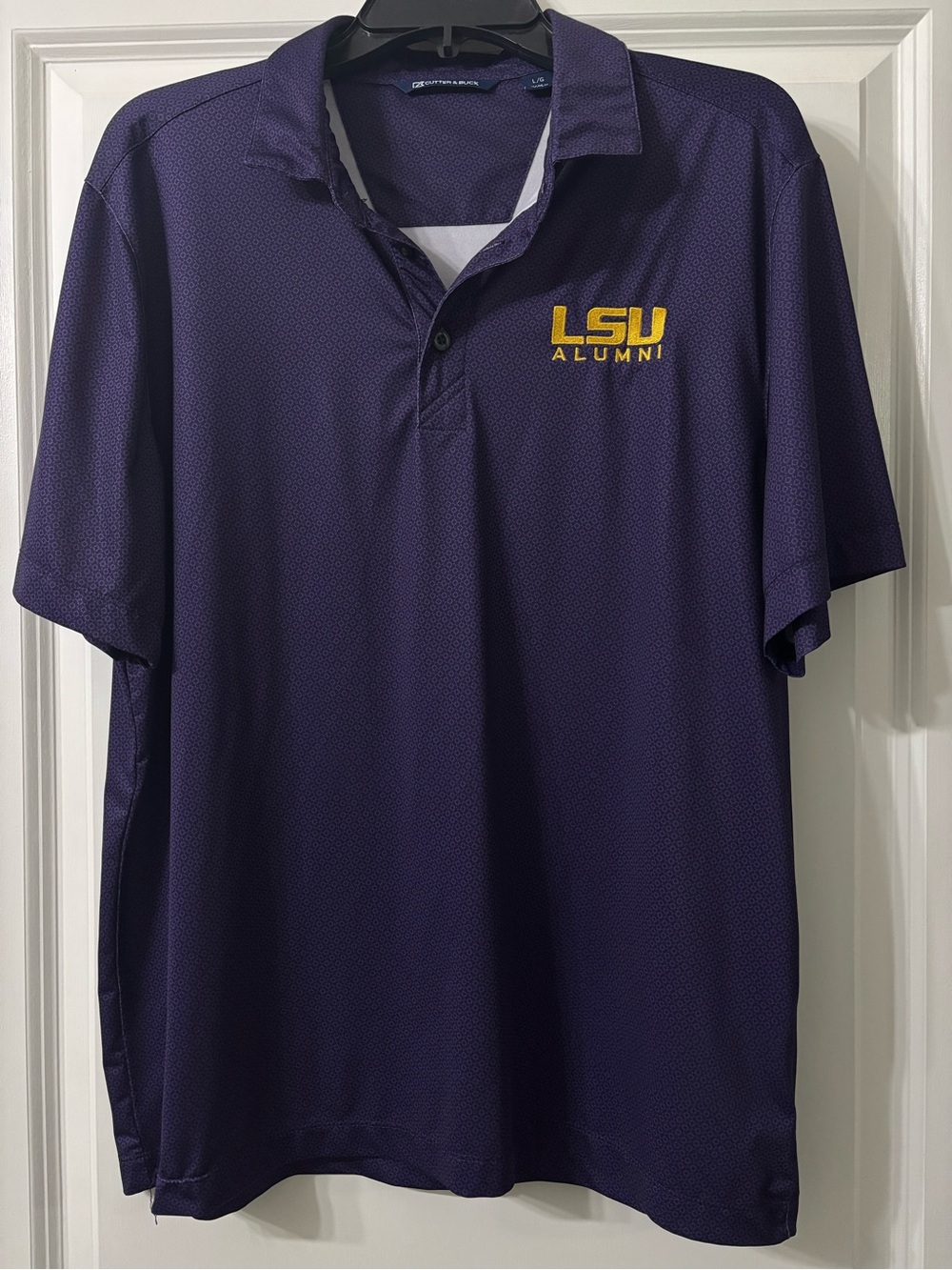 Cutter & Buck LSU ALUMNI Print Polo size large